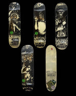 2006 Creature Skateboards "The Tales of Creature" Glow-In-The-Dark Complete 4-Deck Set